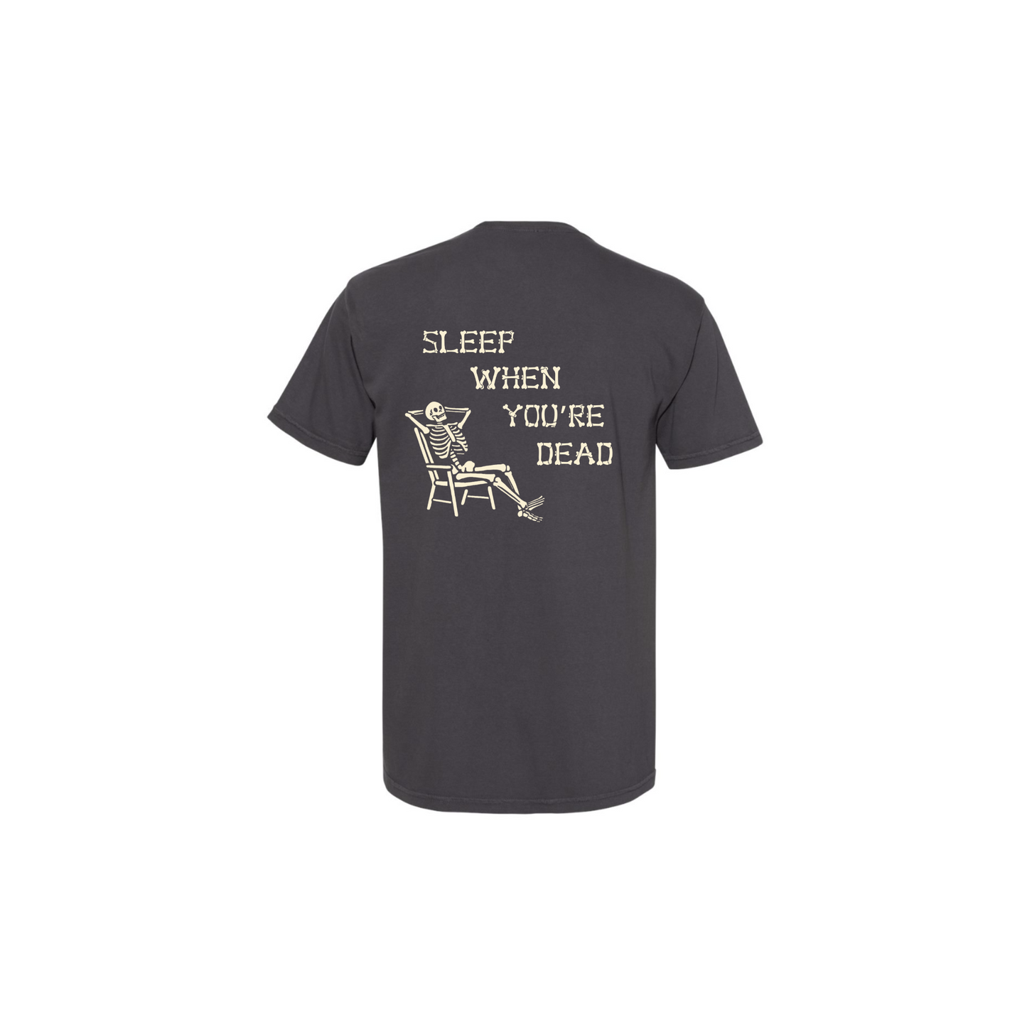 SLEEP WHEN YOU'RE DEAD POCKET TEE