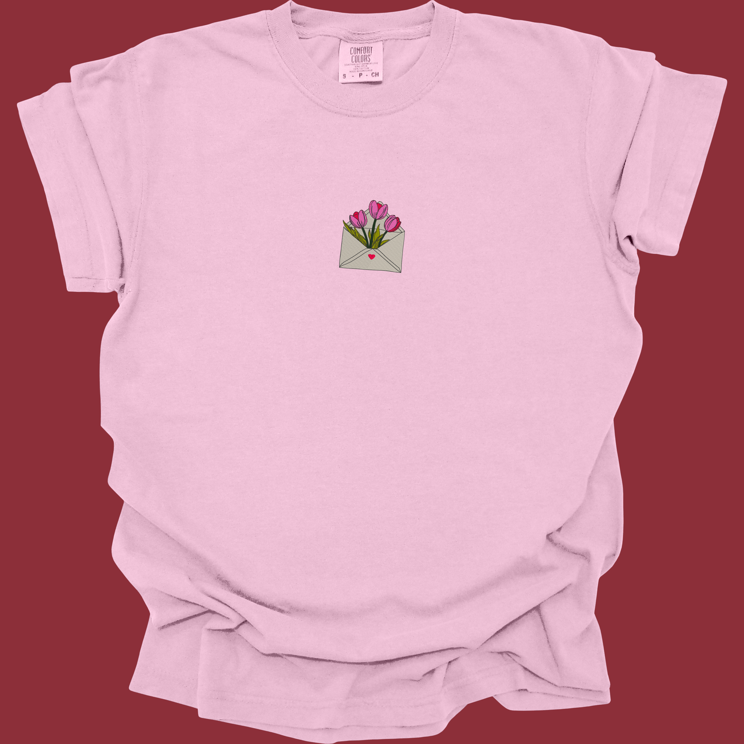 Tulip Love Letter {Embroidery}