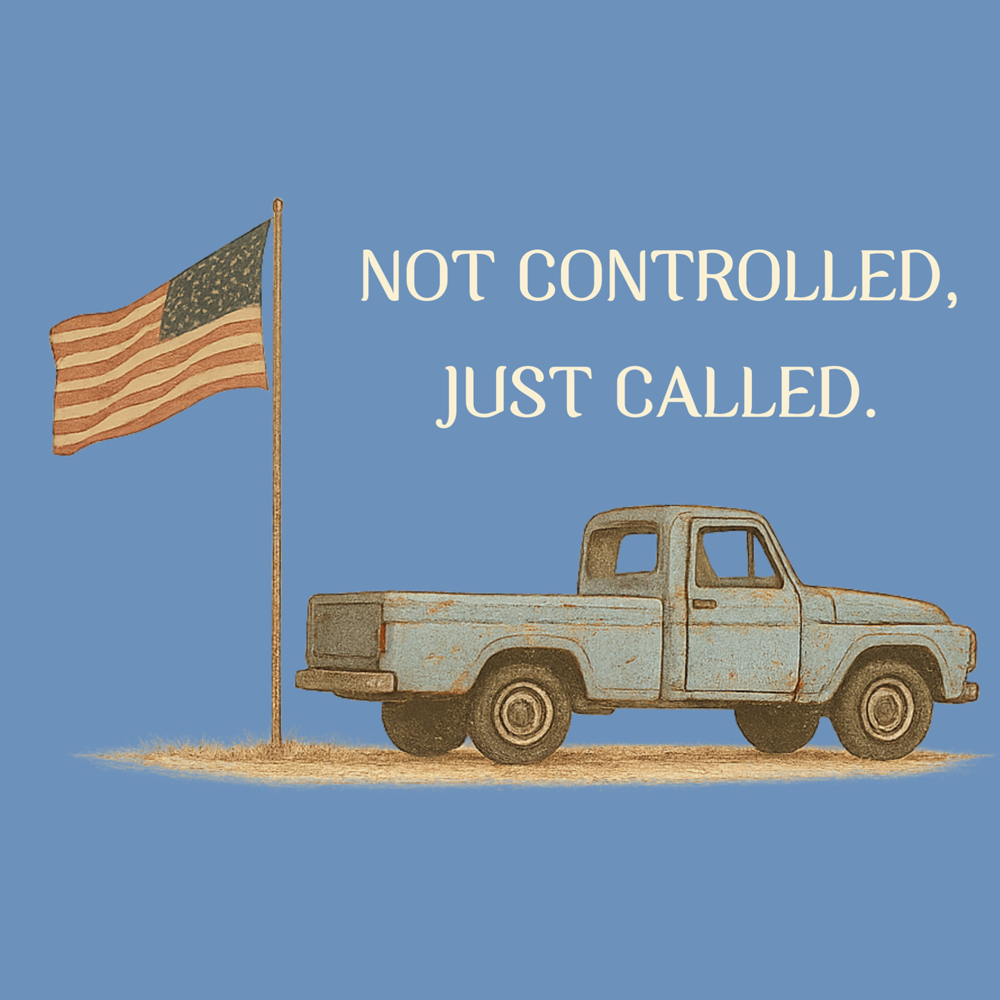 NOT CONTROLLED JUST CALLED TEE {Classic Print}